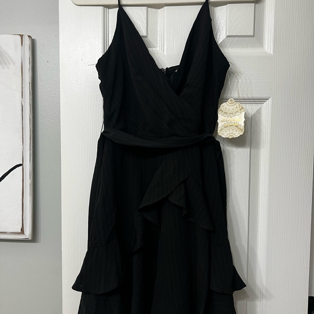 Altar'd State Elegant Black High Low Dress